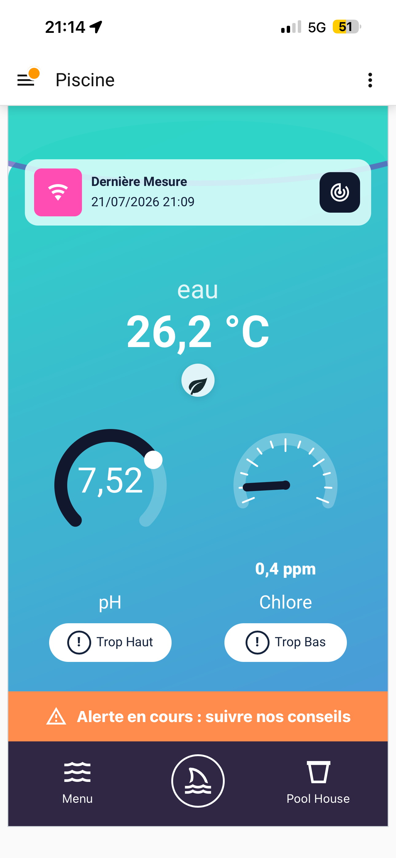 Vraie carte Pool Pilot Dashboard dans Home Assistant